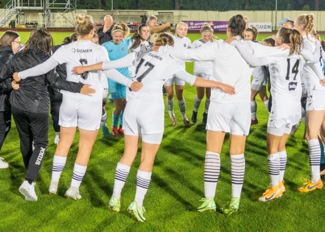 "Riga" futbolistes Latvijas čempionāta spēlē sagrauj "Iecavas"/"Olaines" vienību