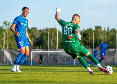 "Tonybet" Latvijas futbola virslīgas mača kompensācijas laikā RFS izrauj uzvaru.