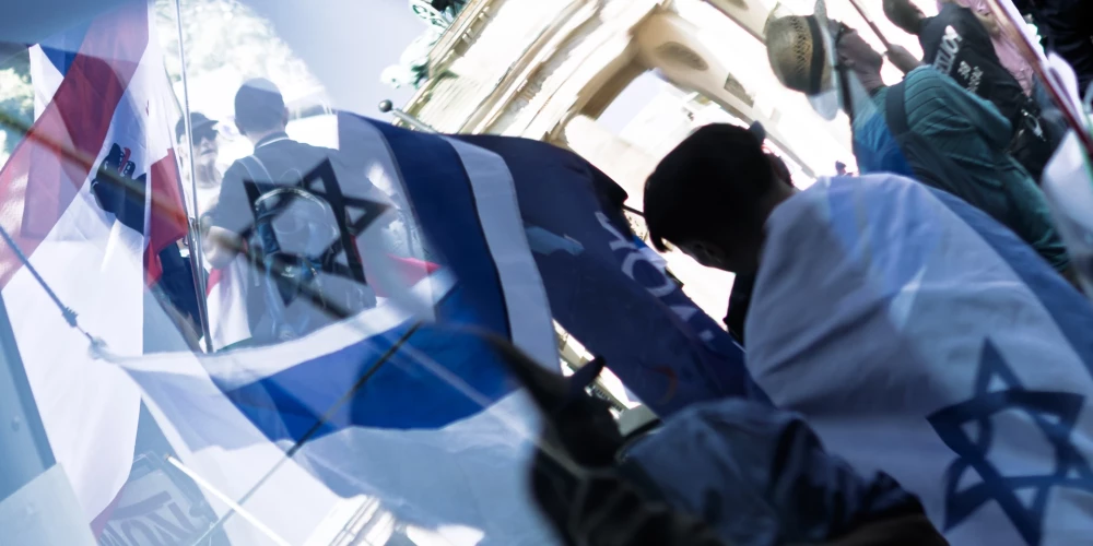 Berlīnē noteik protests “Solidaritāte ar Izraēlu”.