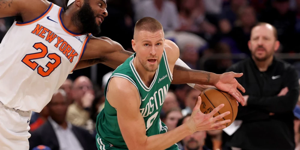 Kristaps Porziņģis pēdējo spēli "Celtics" sastāvā pagaidām aizvadījis pret Ņujorkas "Knicks".