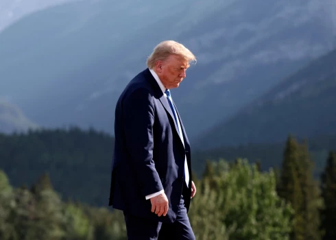 ASV prezidents Donalds Tramps G7 samitā.