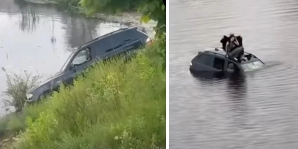 Водитель въехал в реку преднамеренно, несмотря на попытки очевидцев его отговорить.