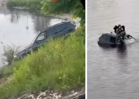 Водитель въехал в реку преднамеренно, несмотря на попытки очевидцев его отговорить.