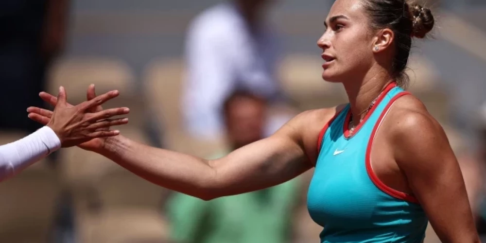 Arina Sabaļenka ir WTA ranga līdere.