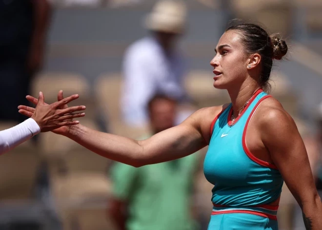 Ranga līdere Sabaļenka atvainojas par saviem izteikumiem pēc zaudējuma "French Open" finālā