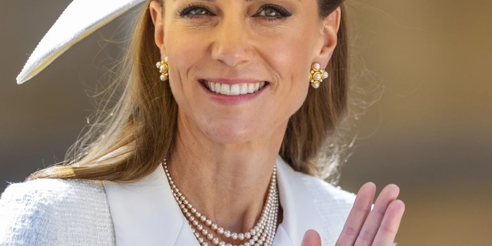 Princese Ketrīna Bikšu lentes ordeņa ceremonijā 2025. gada 16. jūnijā.