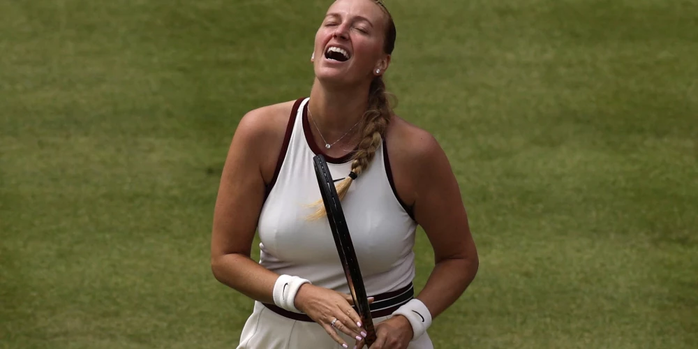 Divkārtējā Vimbldonas turnīra uzvarētāja Petra Kvitova.