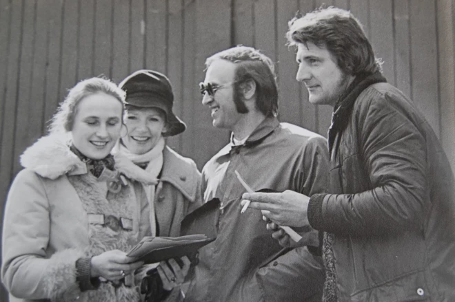 Ansambļa "Selga" mūziķi. No labās: solistes Rasma Pavasare, Anna Bula (pēc laulībām Kļimoviča).