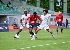 "Grobiņas" futbolisti pirmo reizi vēsturē viesos uzvar "Jelgavu"
