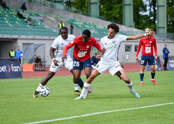 "Grobiņas" futbolisti pirmo reizi vēsturē viesos uzvar "Jelgavu"