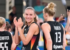 Spānijas un Vācijas basketbolistes kā pēdējās sasniedz Eiropas čempionāta ceturtdaļfinālu
