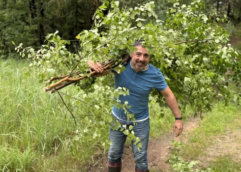 Испанец Франсиско Хавьер Фернандес в канун Янова дня.
