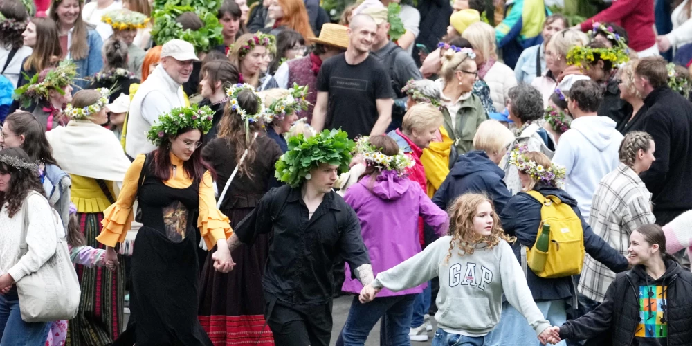Tradicionālie Jāņi Dzegužkalnā.