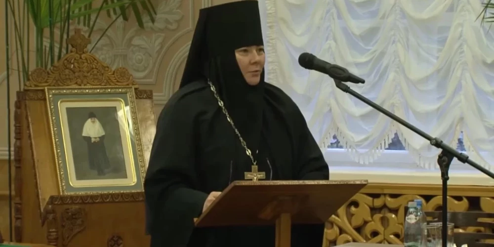 Настоятельница Пюхтицкого монастыря Филарета.