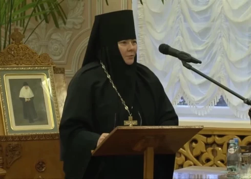 Настоятельница Пюхтицкого монастыря Филарета.