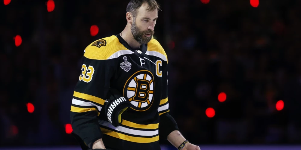 Slovāku hokeja milzis, ilggadējais Bostonas "Bruins" kapteinis Zdeno Hāra.