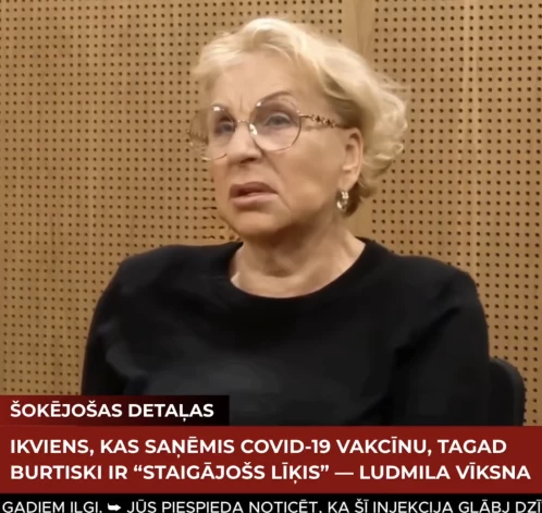 Dziļviltots video ar ārsti Ludmilu Vīksnu.