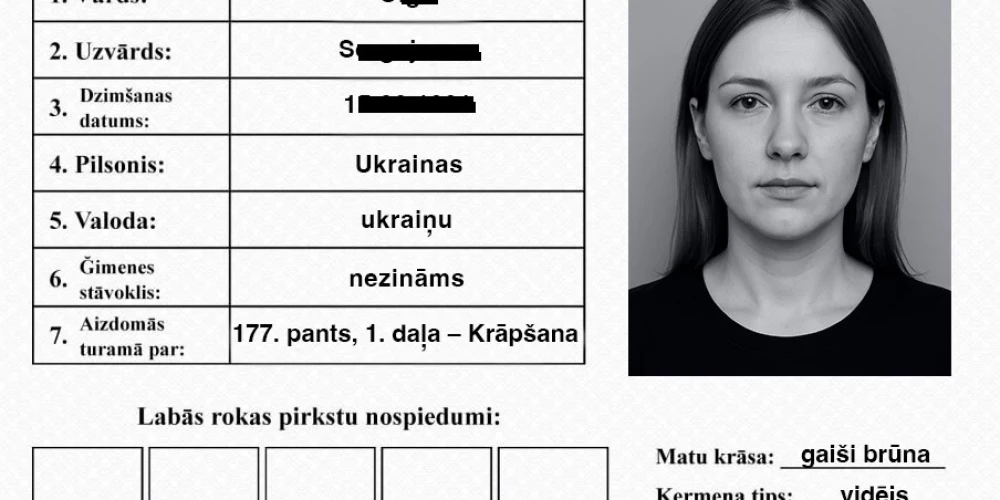 Neesošas Centrālās meklēšanas grupas vārdā sacerēts izdomātas kredītkrāpnieces Olgas Sergejevnas apraksts. Bilde izveidota ar datorprogrammu.