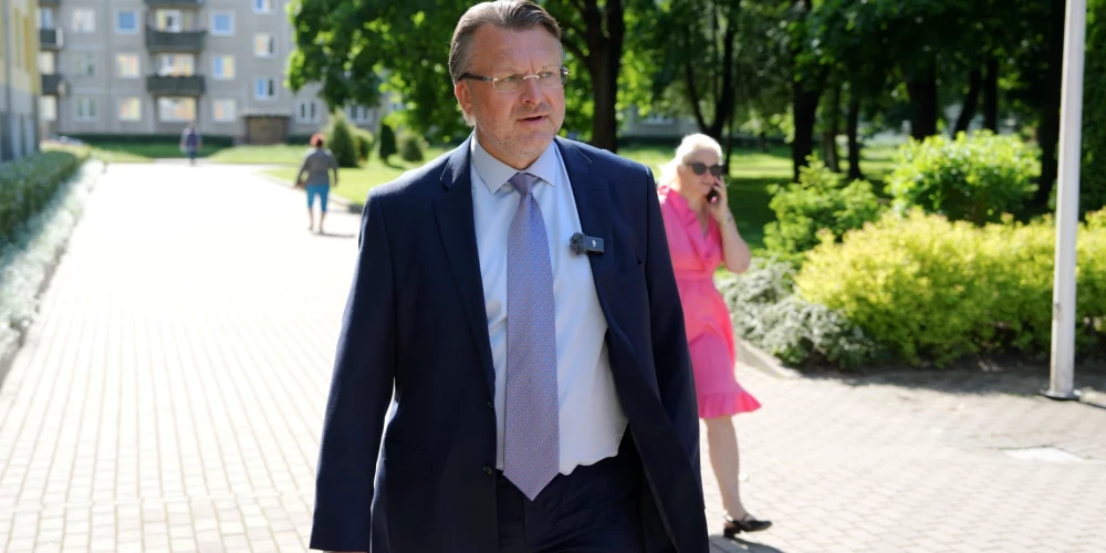 Partijas "Latvija pirmajā vietā" priekšsēdētājs Ainārs Šlesers.
