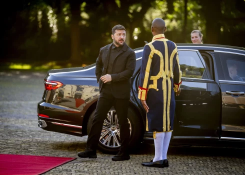 Ukrainas prezidents Volodimirs Zelenskis NATO samitā Hāgā 2025. gada 24. jūnijā.