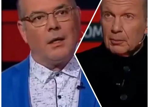 Andrejs Mamikins un Vladimirs Solovjovs (ekrānuzņēmums no video; kolāža: jauns.lv)