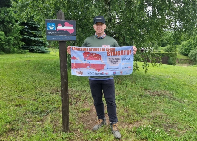 Ventspilnieks Raimonds Požarskis jau otro reizi dodas pāri Latvijai, lai vāktu līdzekļus bērniem