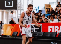 Latvijas 3x3 basketbolisti grūtā cīņā sasniedz Pasaules kausa ceturtdaļfinālu