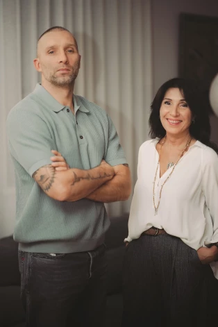 Gacho jeb Gatis Irbe un viņa mamma Jana Irbe-Iškova