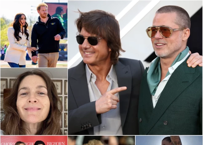 Satiekas Breds Pits un Toms Krūzs, par kādu naudu dzīvo princis Harijs un Megana Mārkla, bez grima sevi parāda Drū Berimora - nedēļa pasaules šovbiznesā