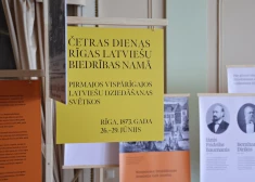 Rīgas Latviešu biedrībā apskatāma Pirmajiem Dziesmu svētkiem veltīta izstāde 