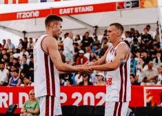 Latvijas 3x3 basketbolistiem sapnis par Pasaules kausu izbeidzas ceturtdaļfinālā