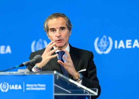 ANO Starptautiskās Atomenerģijas organizācijas (IAEA) vadītājs Rafaels Grosi.