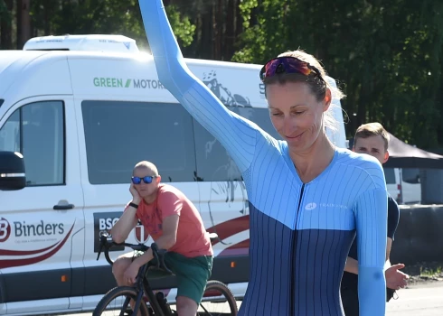 Dana Rožlapa svētdien Cēsīs pirmo reizi karjerā izcīnīja Latvijas čempiones titulu grupas braucienā.