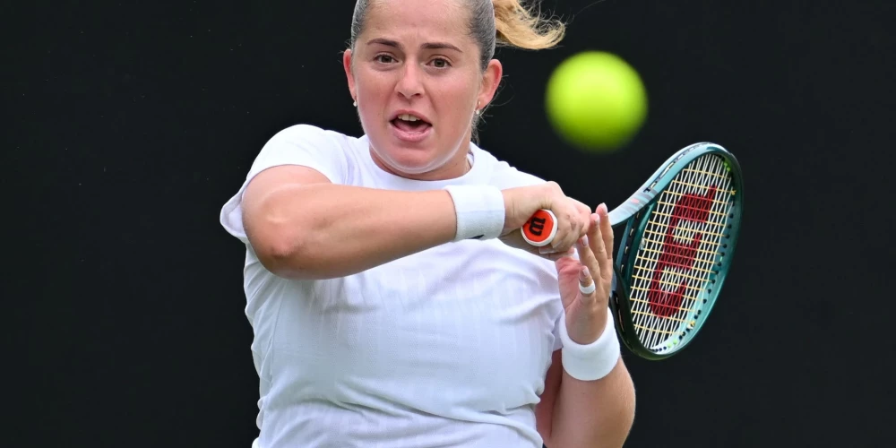 Latvijas tenisa līdere Aļona Ostapenko.
