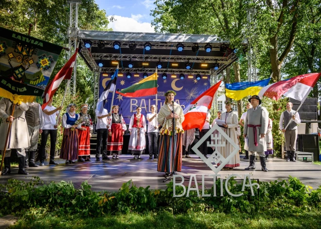 Izskanējis krāšņais starptautiskais folkloras festivāls "Baltica".
