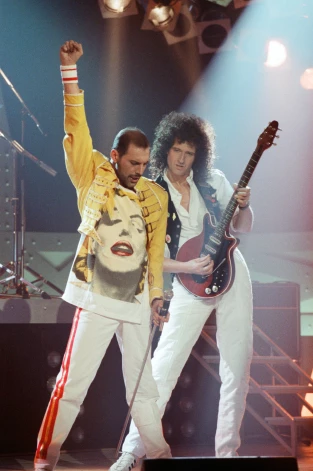 Fredijs Merkūrijs un Braiens Mejs 1989. gadā.