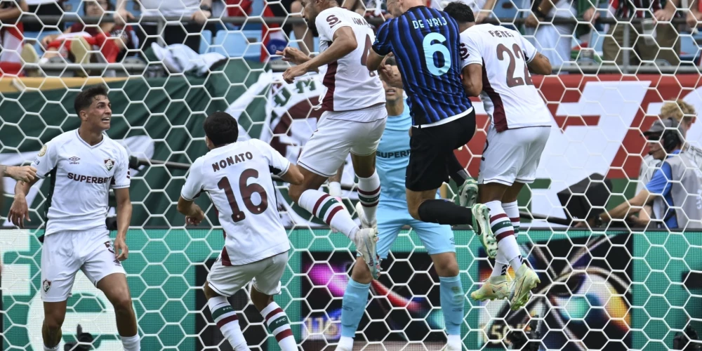 Riodežaneiro "Fluminense" FIFA Klubu pasaules kausa astotdaļfinālā cīnās ar Milānas "Inter"