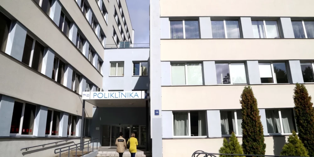Здание поликлиники Видземской больницы.