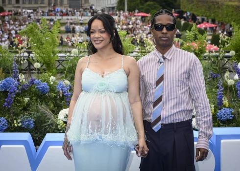Dziedātāja Rianna un reperis A$AP Rocky. 