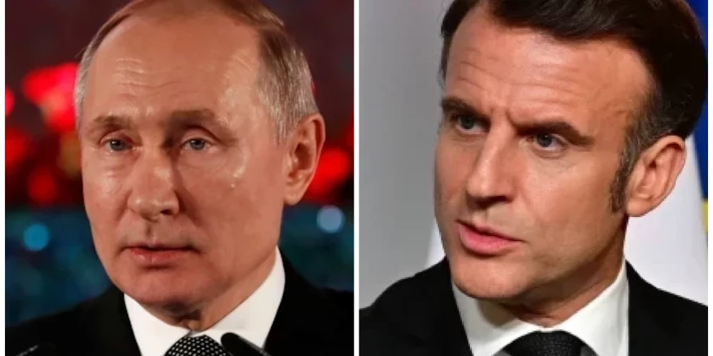 Francijas prezidents Emanuels Makrons un Krievijas vadītājs Vladimirs Putins nebija runājuši kopš 2022. gada.