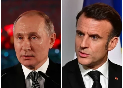 Francijas prezidents Emanuels Makrons un Krievijas vadītājs Vladimirs Putins nebija runājuši kopš 2022. gada.