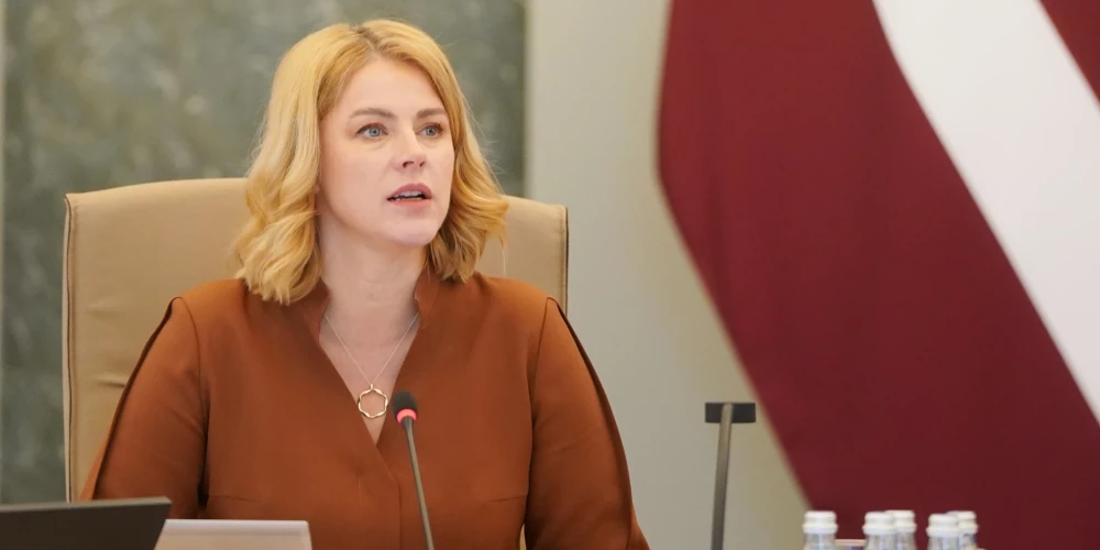 Ministru prezidente Evika Siliņa. 