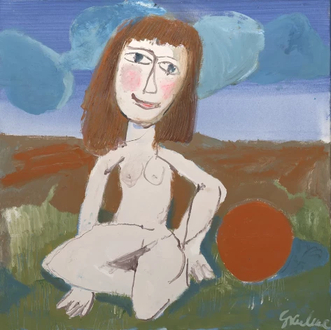Дземма Скулме. Модель с мячом. 1968–2008. Коллекция Zuzeum. 