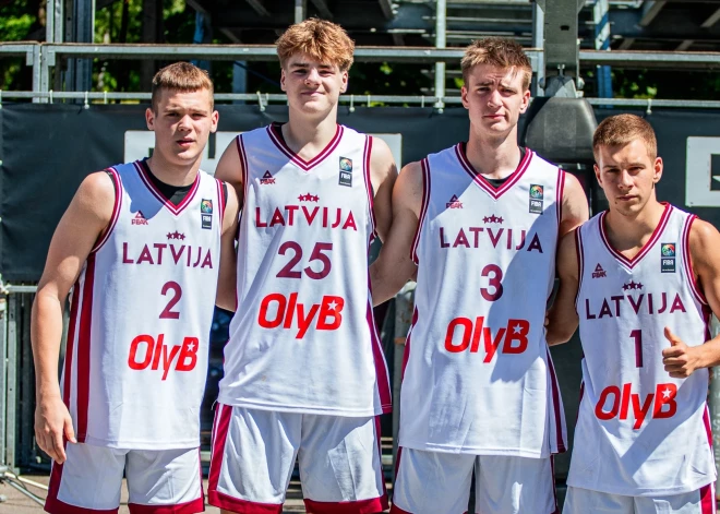 Latvijas vīriešu U-21 3x3 basketbola izlasei Nāciju līgas otrajā turnīrā Rīgā trešā vieta