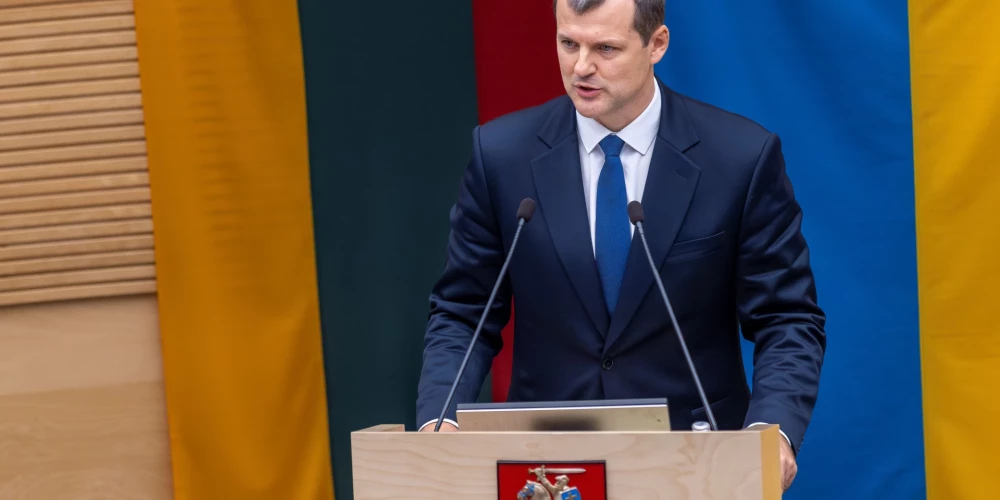 Lietuvas premjerministrs Gintauts Palucks (foto: Scanpix / AP)