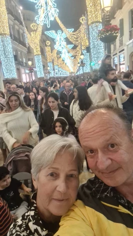 Jānis ar savu mīļoto sievu Dagniju.