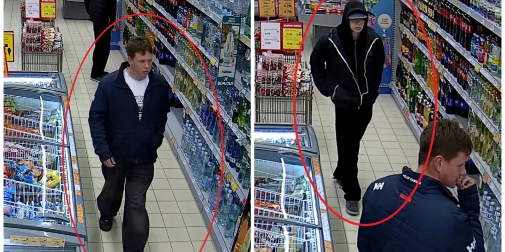 Ventspilī tiek meklētas attēlā redzamās personas.