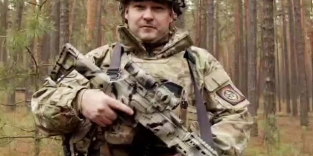 Likvidētais Krievijas karaflotes visrpavēlnieka vietnieks Mihails Gudkovs, kura komandēto vienību apsūdz zvērībās pret civiliedzīvotājiem Ukrainā (ekrānuzņēmums no "X")