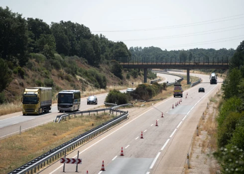 Diogo Žotas un Andrē Silvas traģiskās bojāejas vieta uz Spānijas A-52 šosejas
