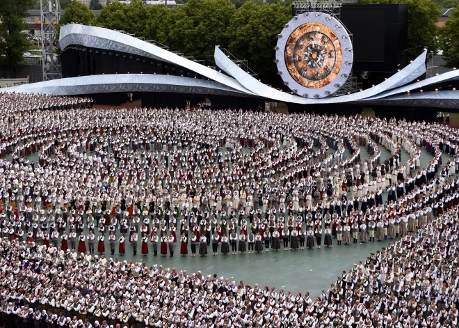 В Риге на Домской площади будут транслировать концерты и выступления XIII Праздника песни и танца школьной молодежи